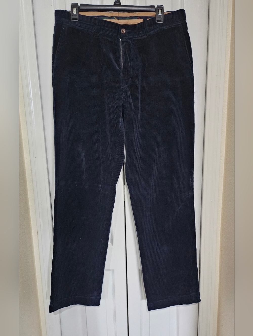 Polo Ralph Lauren Corduroy Pants Mens 33x32 Navy Preston Straight Casual. - Picture 3 of 13